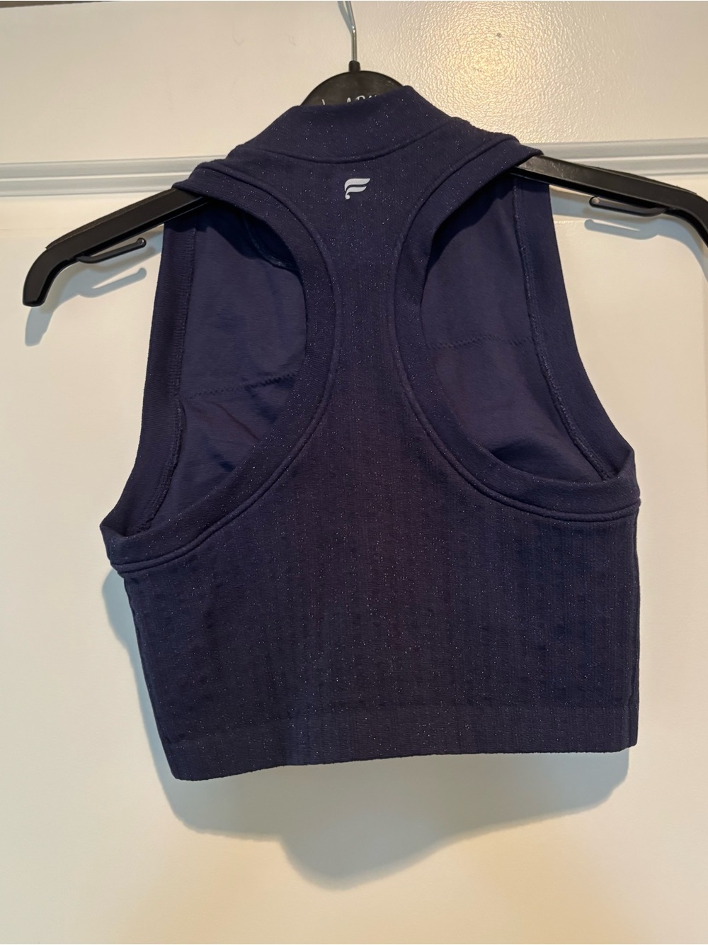 Fabletics Deep Navy High Neck Racerback Sports Bra tank